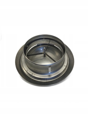 Anemostat nawiewno-wywiewny Zawór wentylacyjny chromoniklowy TICKA fi 160 mm