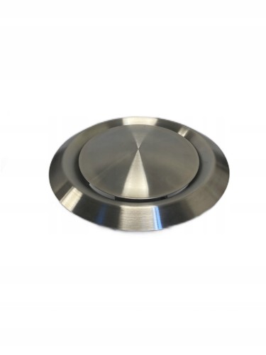 Anemostat nawiewno-wywiewny Zawór wentylacyjny chromoniklowy TICKA fi 200 mm