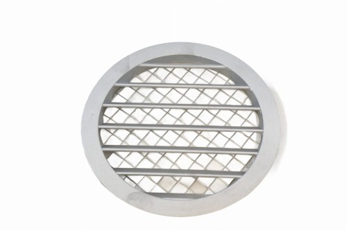 Czerpnia wyrzutnia ścienna kratka okrągła aluminiowa z siatką 160 TICKA