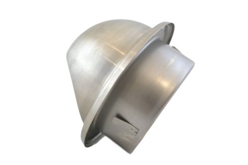 Czerpnia wyrzutnia ścienna chromoniklowa z okapnikiem CWSC 160 TICKA