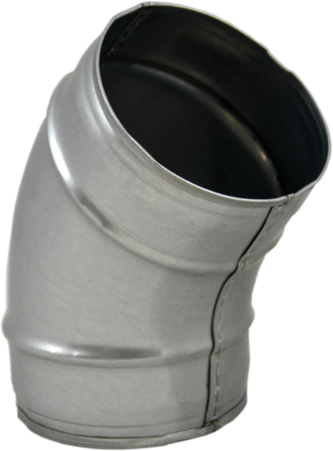 Kolano tłoczone TICKA ocynk fi 160 mm 45 stopni system rura spiro