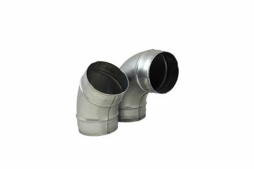 Kolano tłoczone TICKA ocynk fi 160 mm 45 stopni system rura spiro