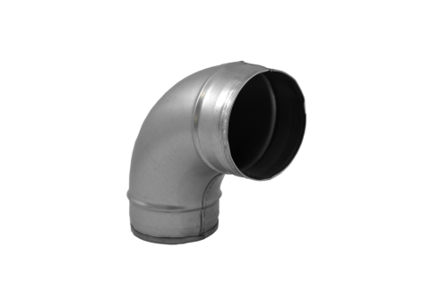 Kolano tłoczone TICKA ocynk fi 160 mm 90 stopni system rura spiro