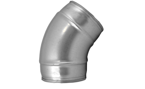 Kolano tłoczone TICKA ocynk fi 200 mm 45 stopni system rura spiro