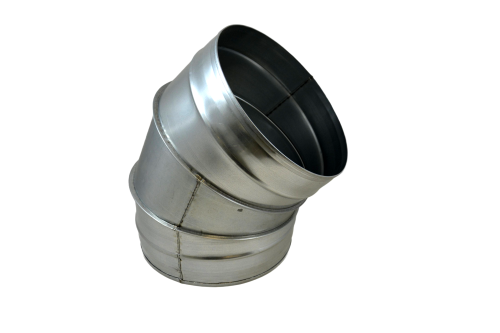 Kolano segmentowe TICKA ocynk fi 250 mm 45 stopni system rura spiro