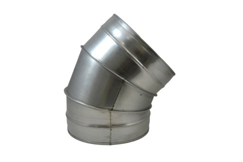 Kolano segmentowe TICKA ocynk fi 250 mm 45 stopni system rura spiro