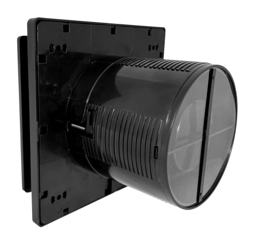 wentylator łazienkowy hokuro czarny szklany