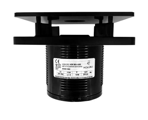 wentylator łazienkowy hokuro czarny szklany