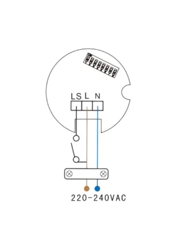 wentylator łazienkowy hokuro czarny szklany rysunek techniczny